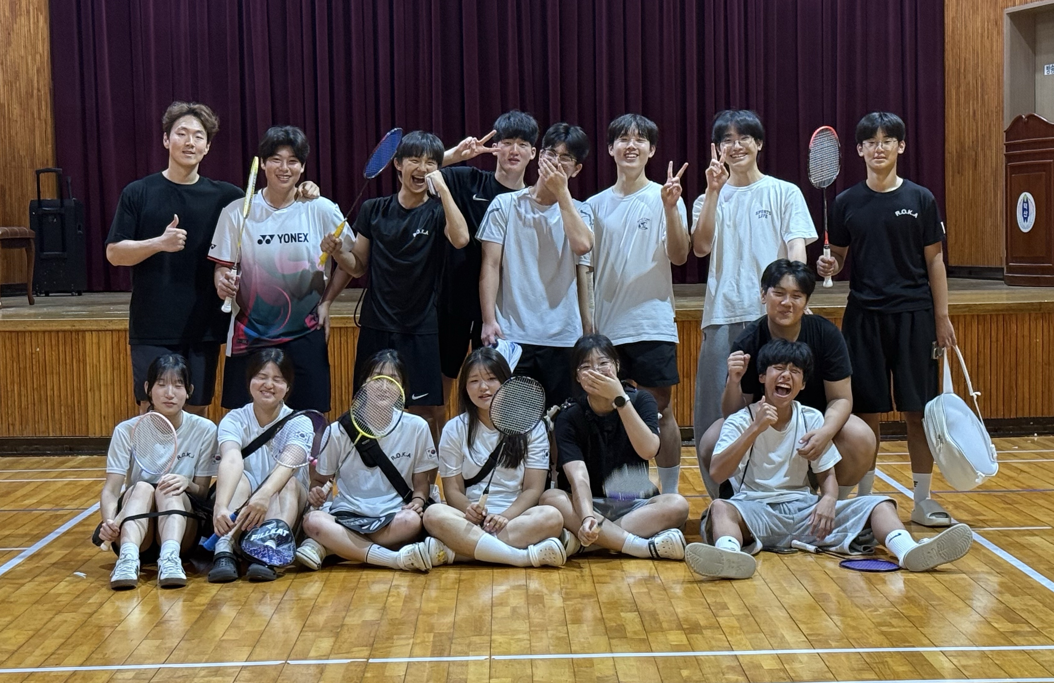 학생부 교제 모습